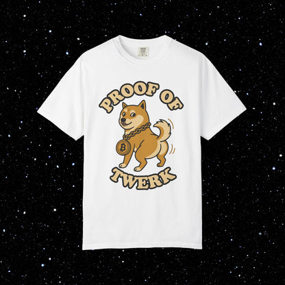 Proof of Twerk Circle Logo Bitcoin Tee