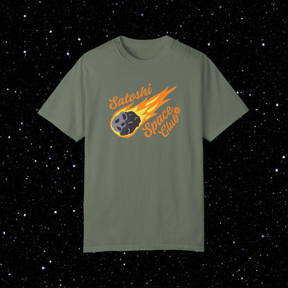 Satoshi Space Club - Cosmic Airdrop - Comfort Colors Bitcoin Tee Shirt