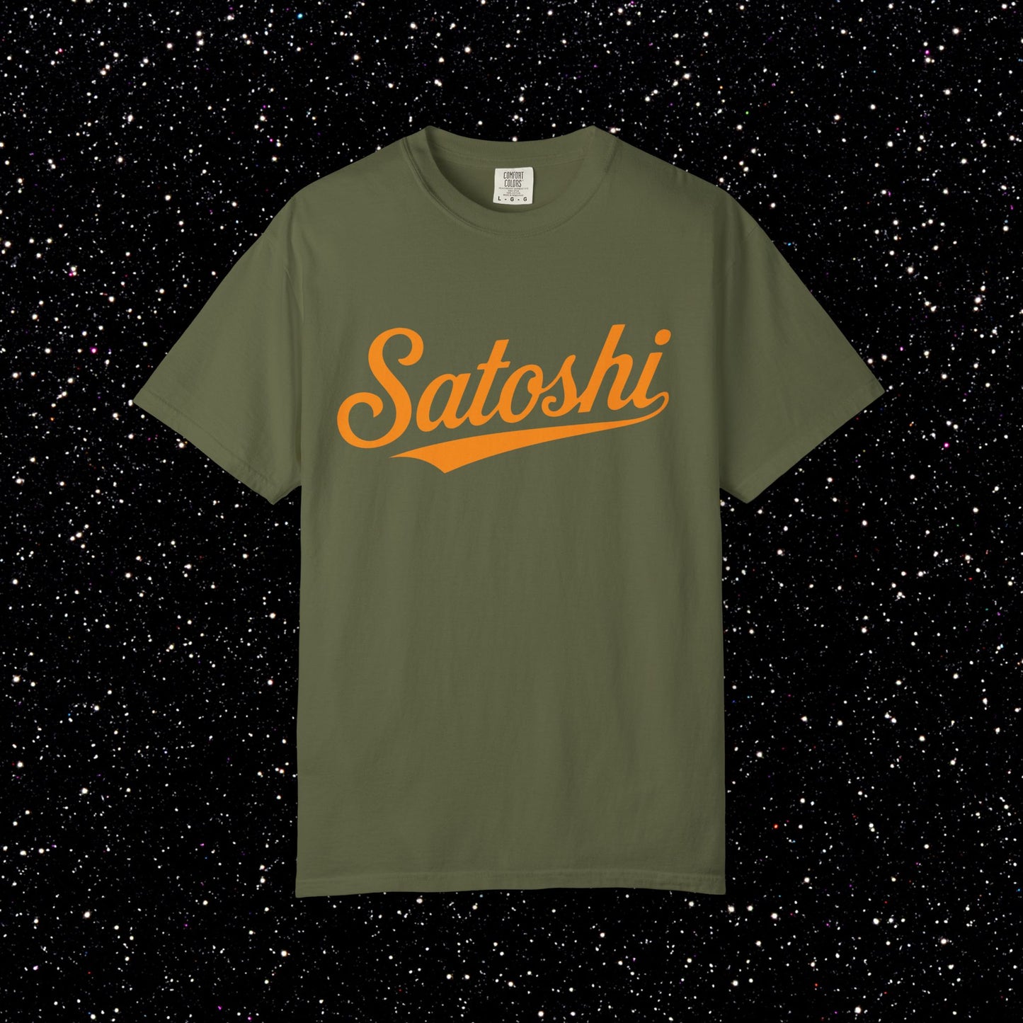 Satoshi Baseball Script Tee