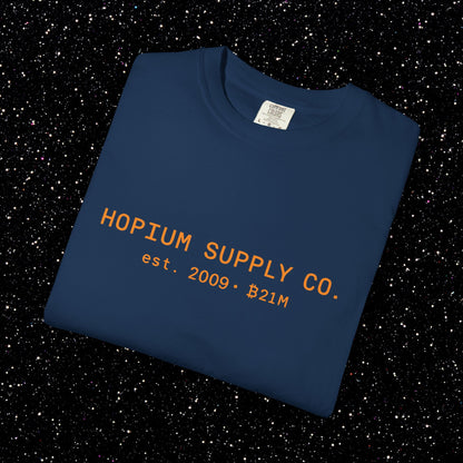 Hopium Supply Co. – 2009 Minimal Bitcoin Tee