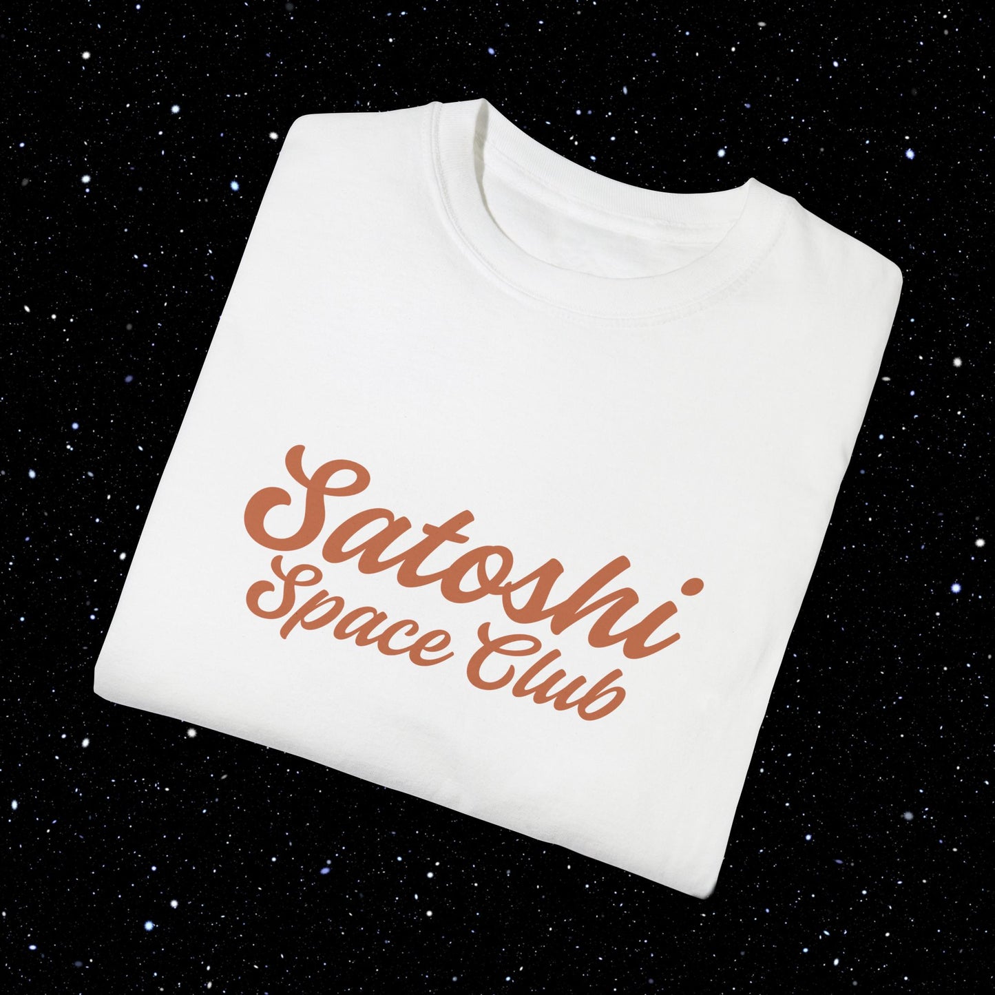 Satoshi Space Club Cosmic Abduction Comfort Colors Bitcoin Tee Shirt