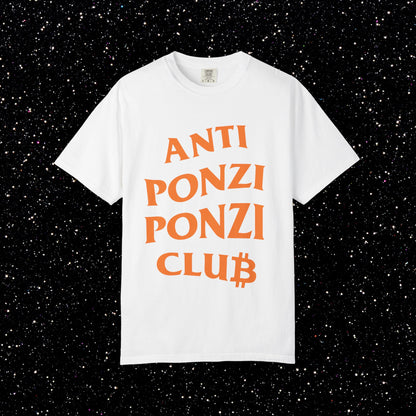 Anti Ponzi Ponzi Club Bitcoin Tee