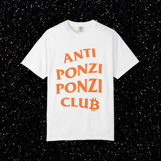 Anti Ponzi Ponzi Club Bitcoin Tee