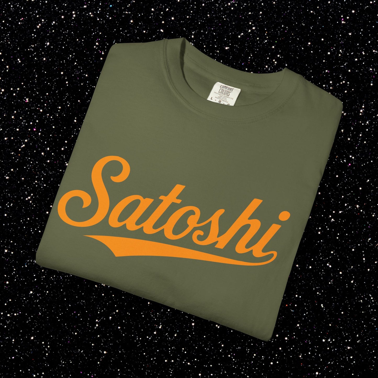 Satoshi Baseball Script Tee