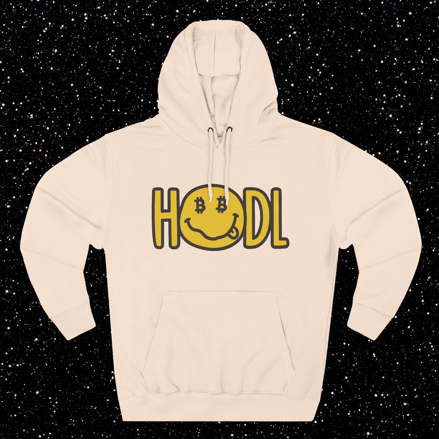HODL Smiley Fleece Hoodie