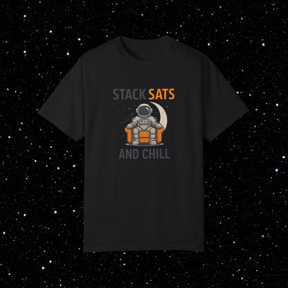Stack Sats and Chill - Bitcoin Comfort Colors Tee Shirt