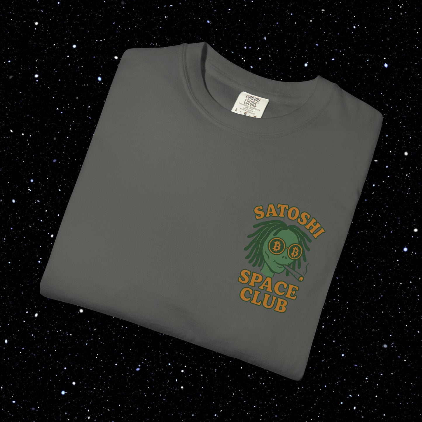 Satoshi Space Club Spaced Alien Backprint Tee