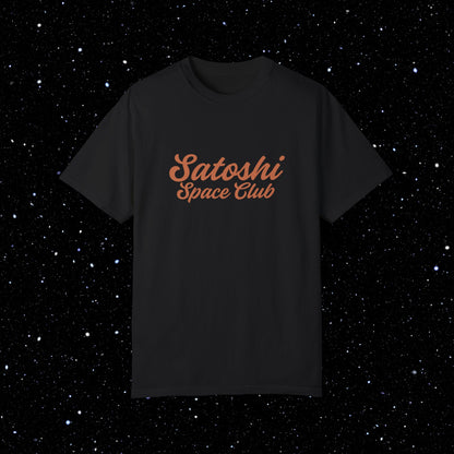 Satoshi Space Club - Abduction Comfort Colors Bitcoin Shirt