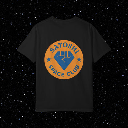Satoshi Space Club Diamond Hands Back Print Tee