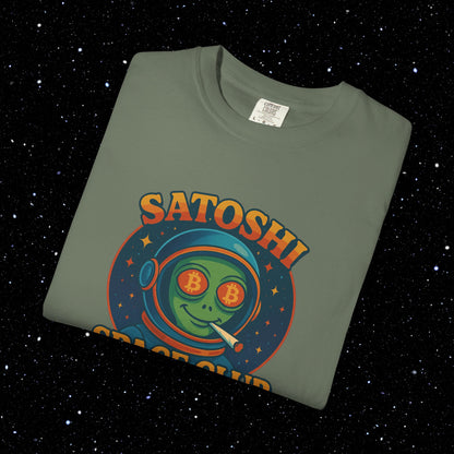 Satoshi Space Club - High on Bitcoin Tee Shirt