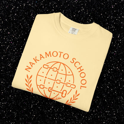 Nakamoto School of Economics Blockchain Bitcoin Tee