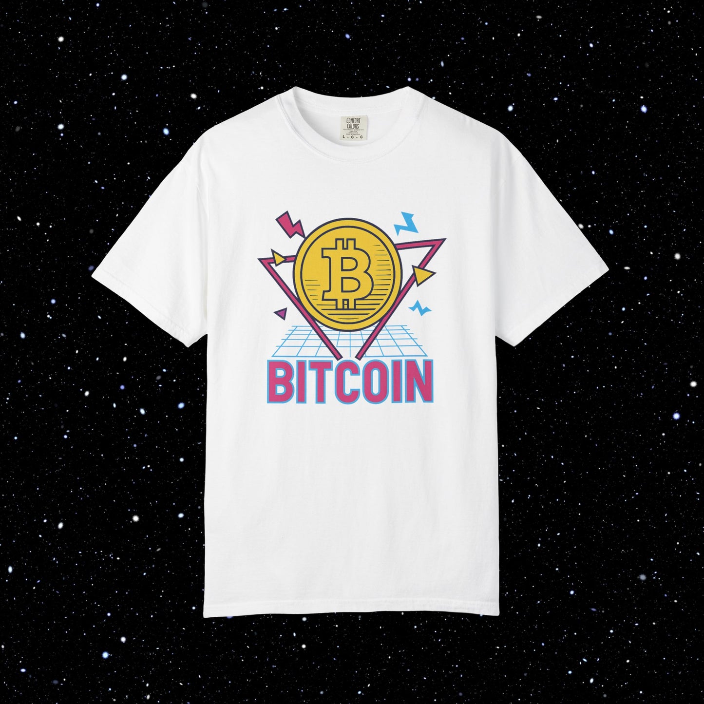 Bitcoin Eighties Synthwave Tee