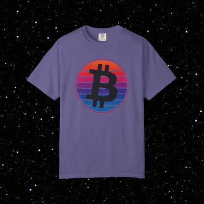Bitcoin Synthwave Sunset Tee