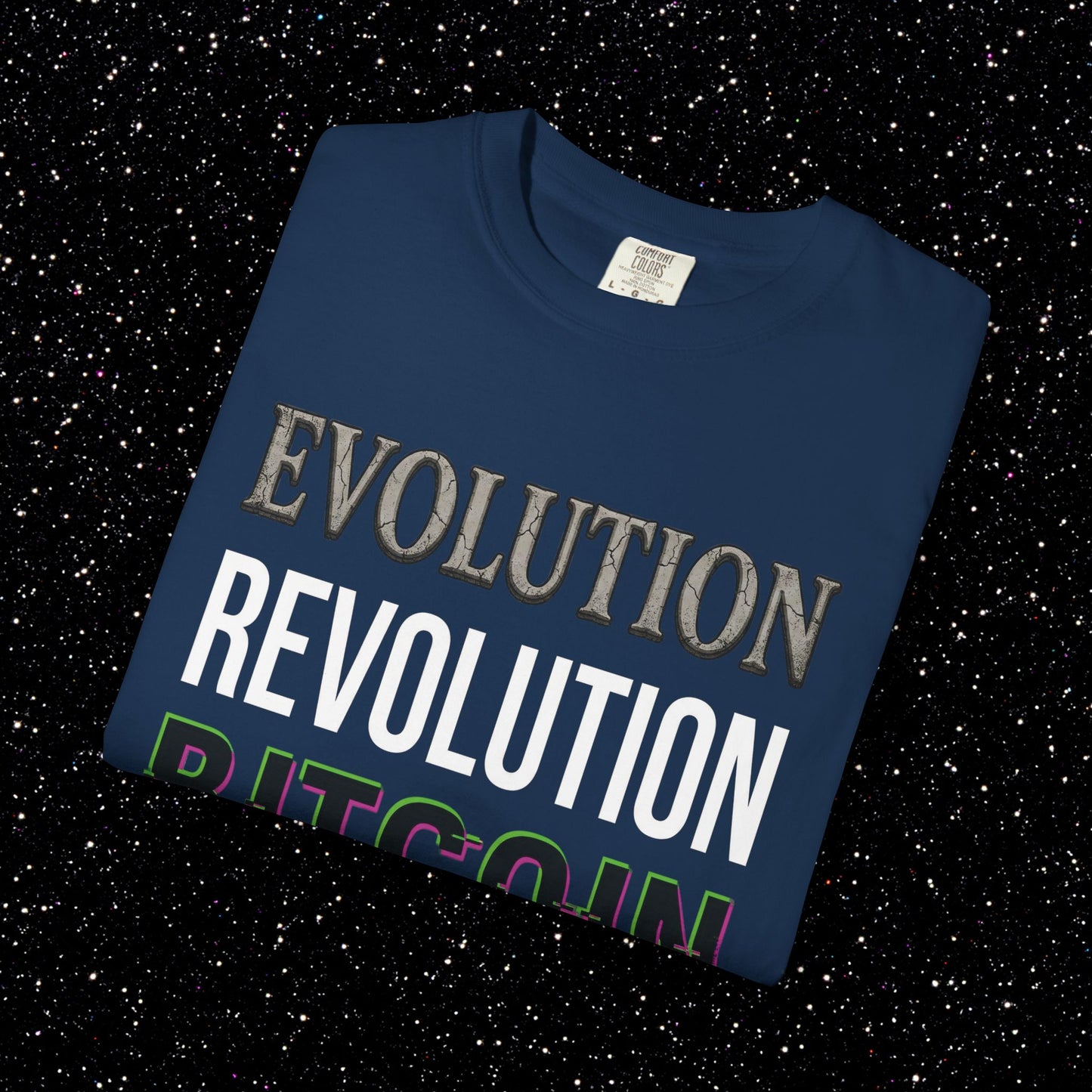 Evolution Revolution Bitcoin T-Shirt | Bitcoin Statement Tee