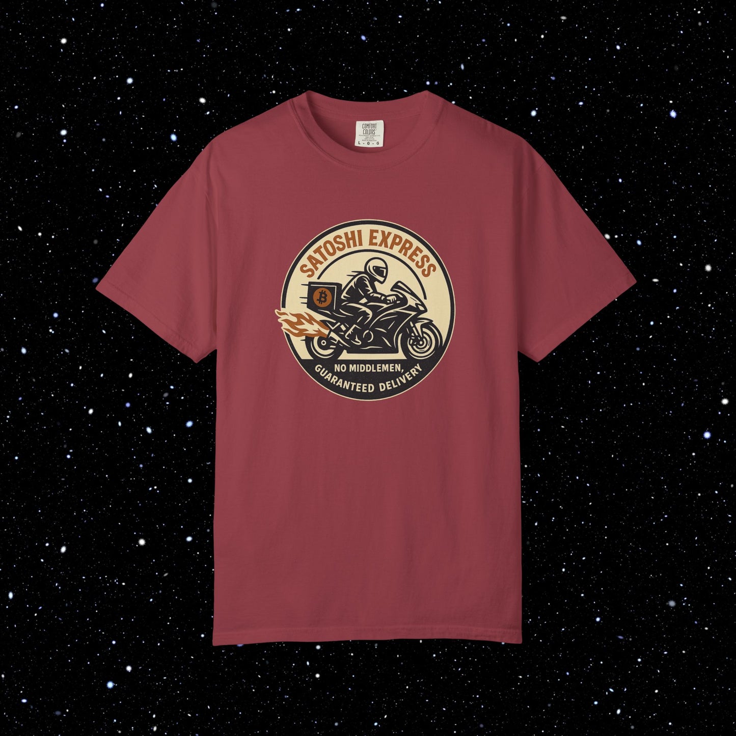 Satoshi Express Bitcoin Biker Tee