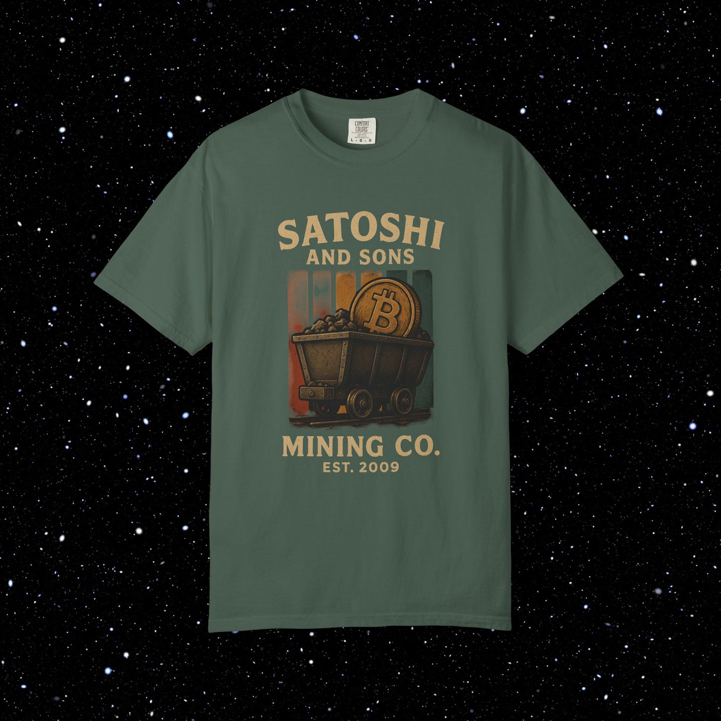 Satoshi and Sons Mining Cart Tee