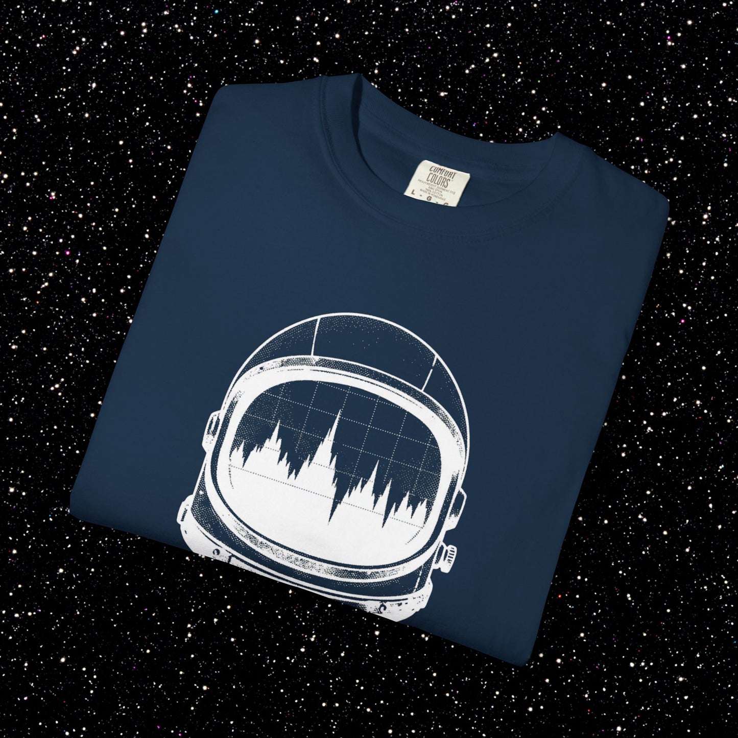 Satoshi Astronaut T-Shirt | Bitcoin Space Helmet Graphic Tee