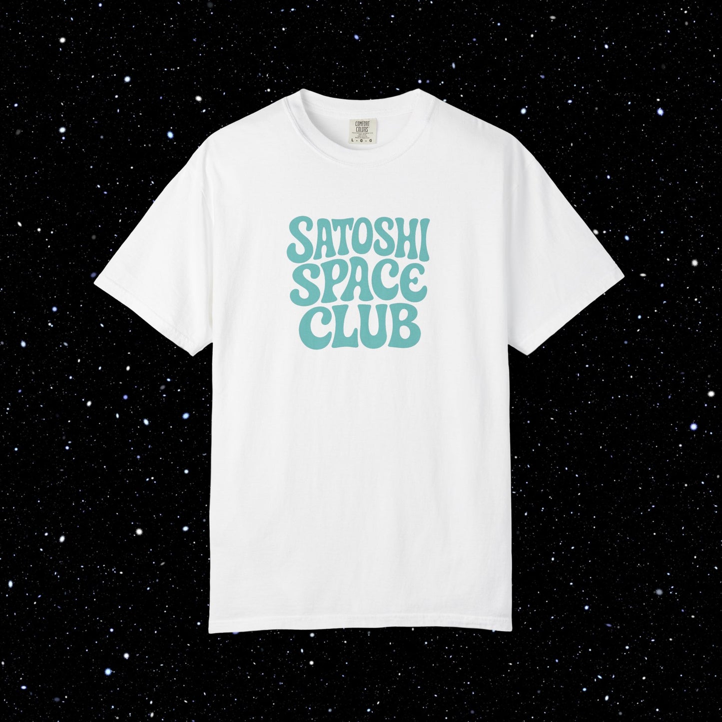 Satoshi Space Club - Groovy Bitcoin Comfort Colors Tee Shirt