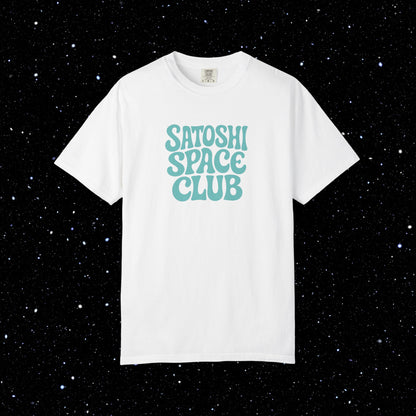Satoshi Space Club - Groovy Bitcoin Comfort Colors Tee Shirt