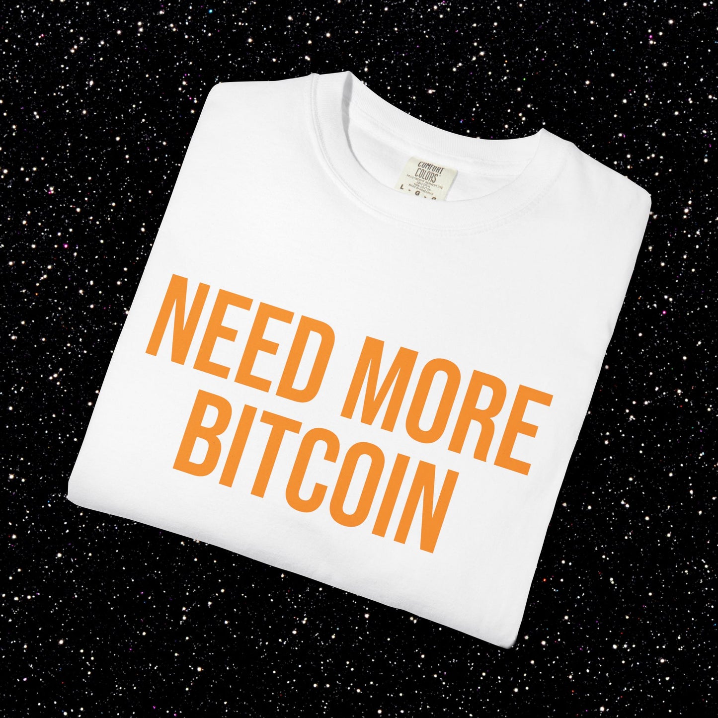 Need More Bitcoin Shirt | Minimal Bitcoin Tee