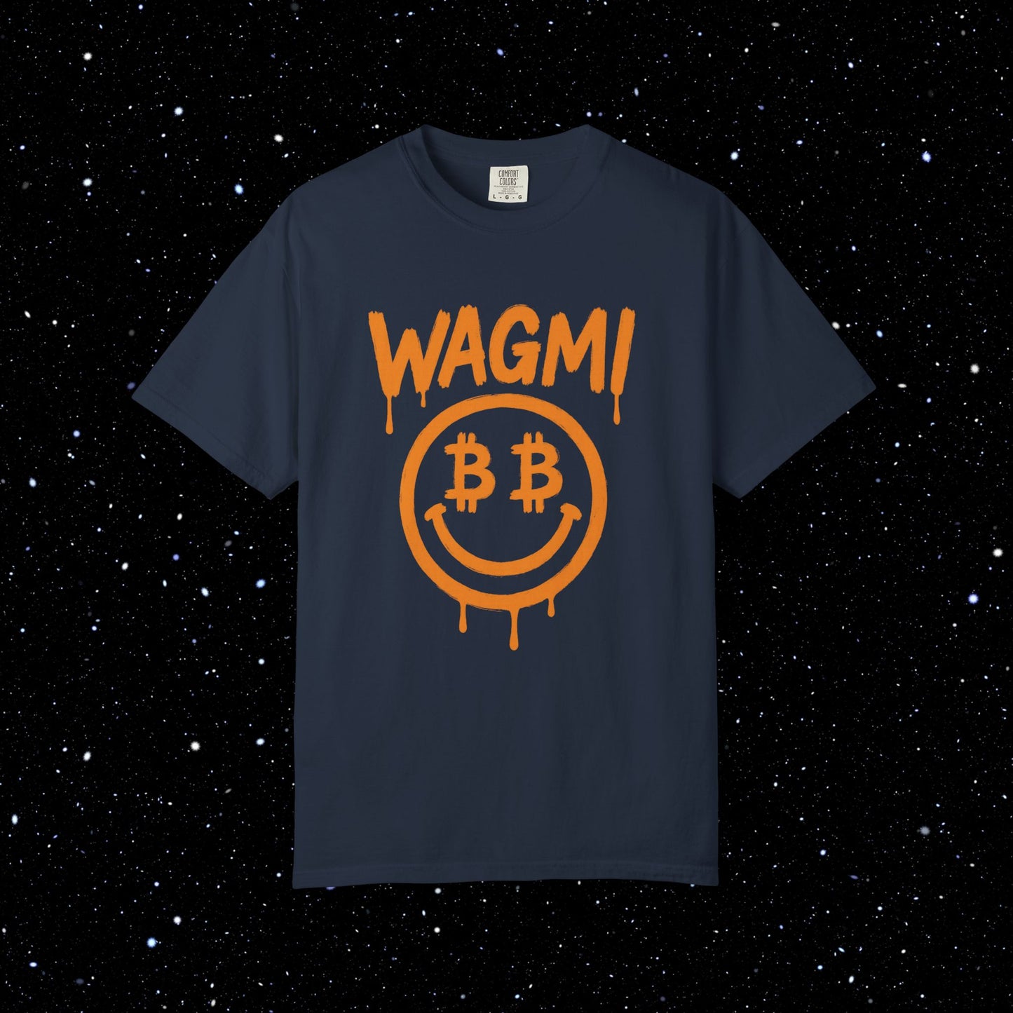 WAGMI Smiley Drip - Bitcoin Tee Shirt