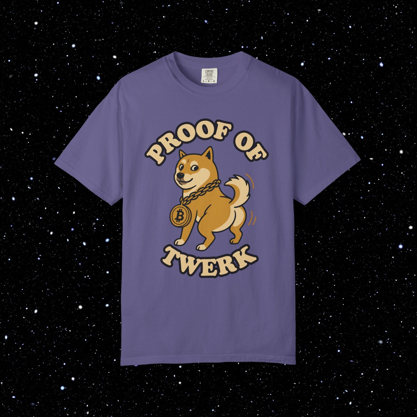 Proof of Twerk Circle Logo Bitcoin Tee