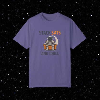 Stack Sats and Chill - Bitcoin Comfort Colors Tee Shirt