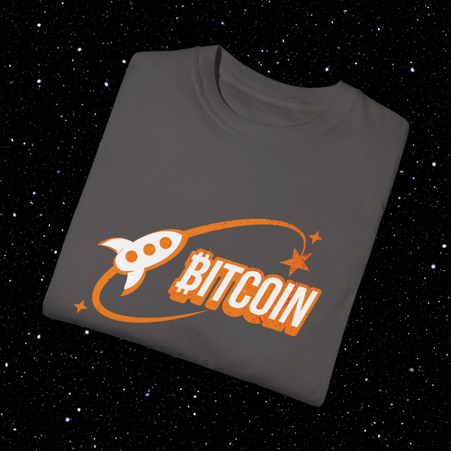 Bitcoin Space Comfort Colors Tee Shirt