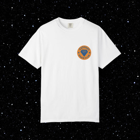 Satoshi Space Club Diamond Hands Back Print Tee