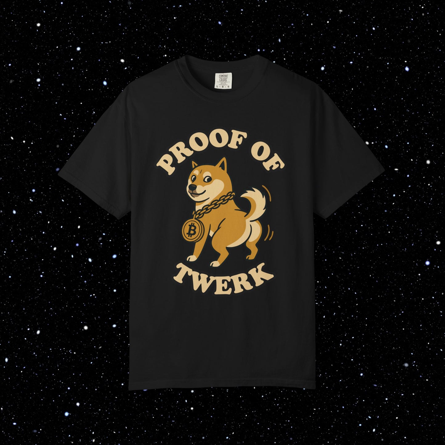 Proof of Twerk Circle Logo Bitcoin Tee