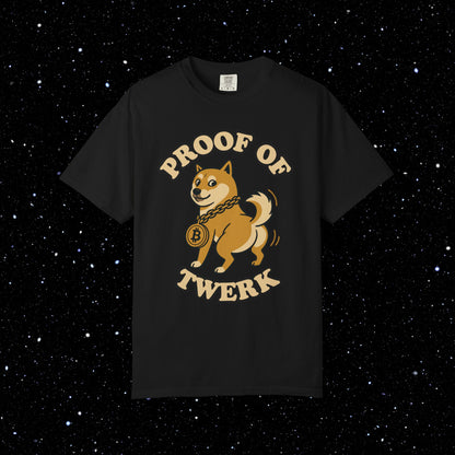 Proof of Twerk Circle Logo Bitcoin Tee