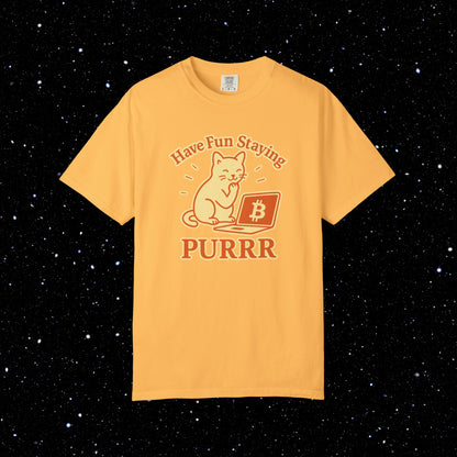 Have Fun Staying Purrr Bitcoin Tee 🐱