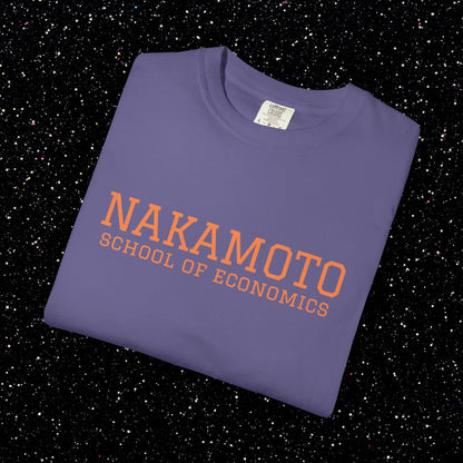 Nakamoto School of Economics Bitcoin College Tee