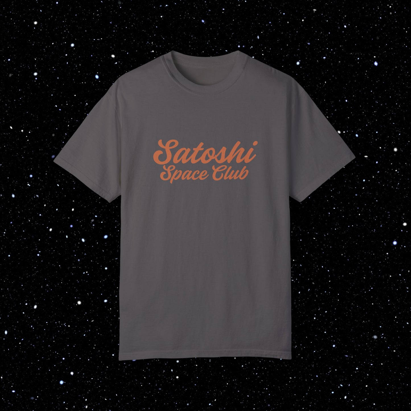 Satoshi Space Club Cosmic Abduction Comfort Colors Bitcoin Tee Shirt