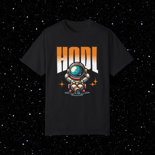 HODL Astronaut Bitcoin Comfort Colors Tee Shirt