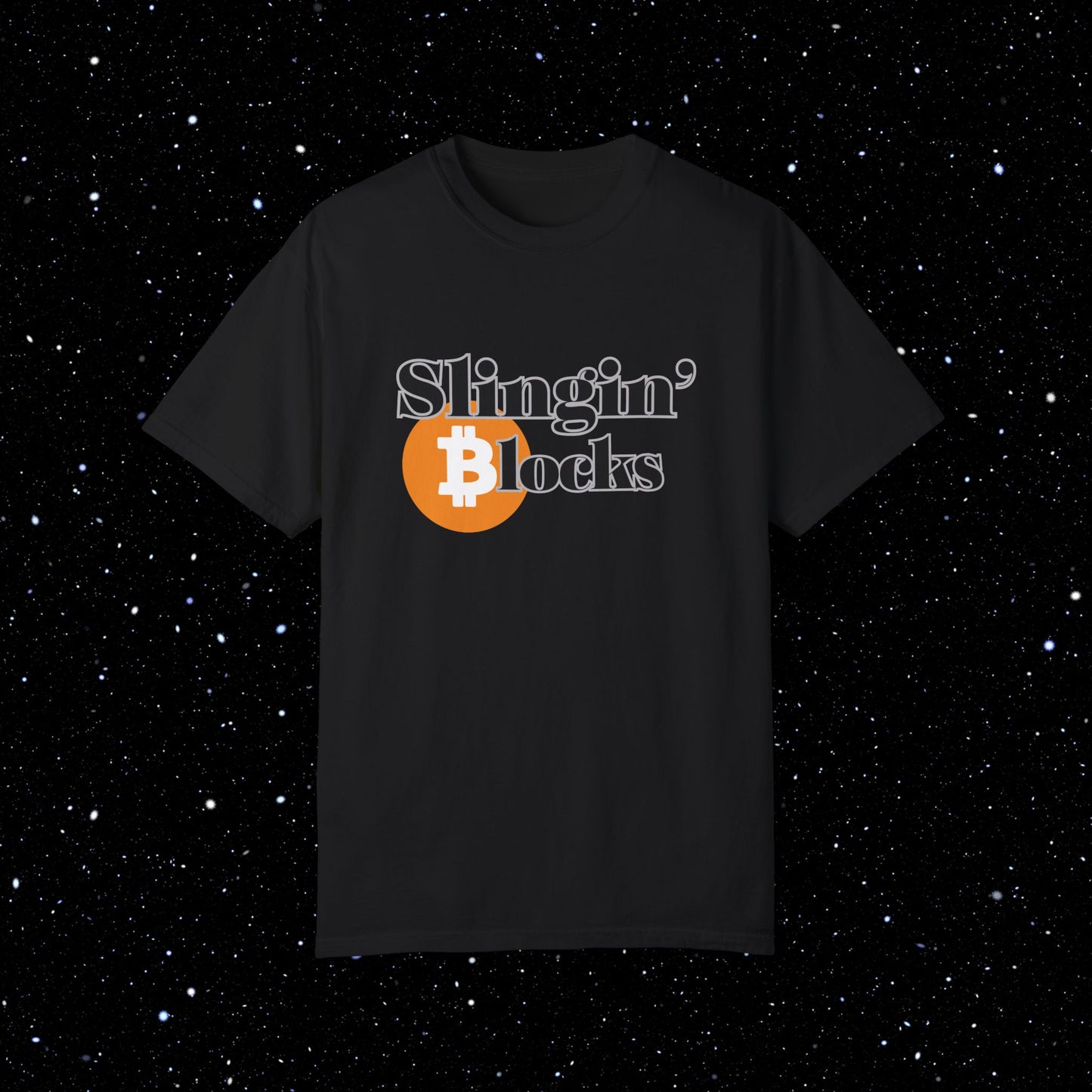 Slingin' Blocks - Bitcoin Comfort Colors Tee Shirt