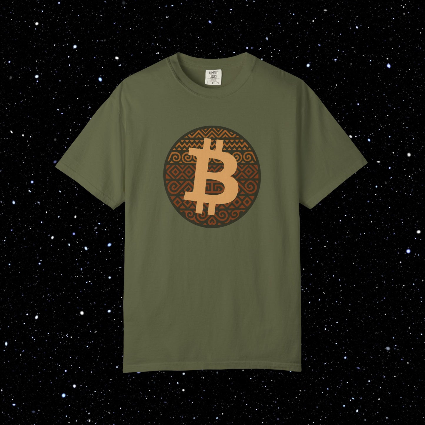 Bitcoin Tribal Pattern Logo Tee