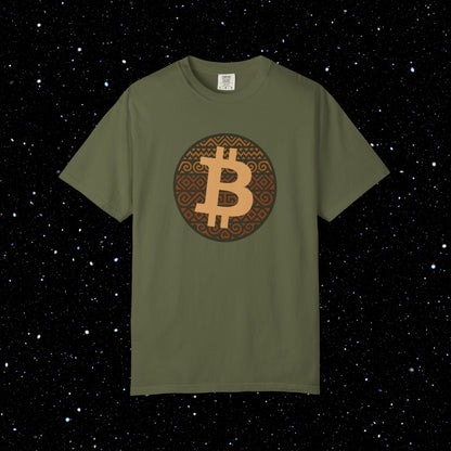 Bitcoin Tribal Pattern Logo Tee