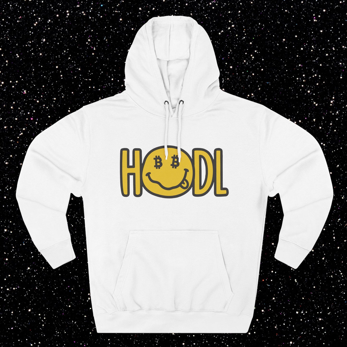 HODL Smiley Fleece Hoodie
