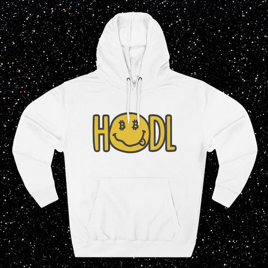 HODL Smiley Fleece Hoodie
