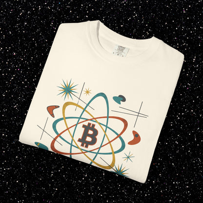 Bitcoin Atomic Currency T-Shirt — Retro Space Crypto Tee