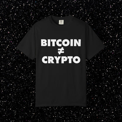 Bitcoin ≠ Crypto Tee