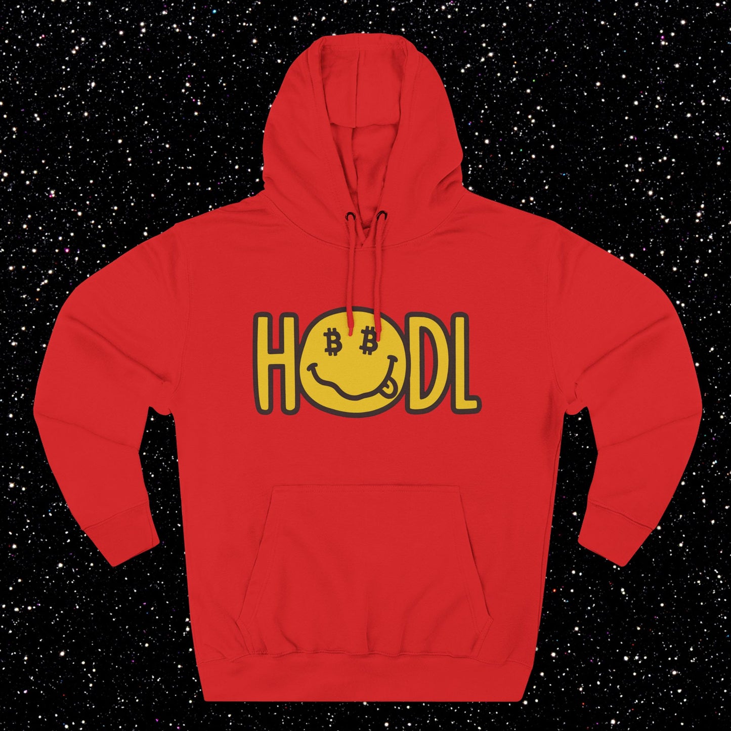 HODL Smiley Fleece Hoodie