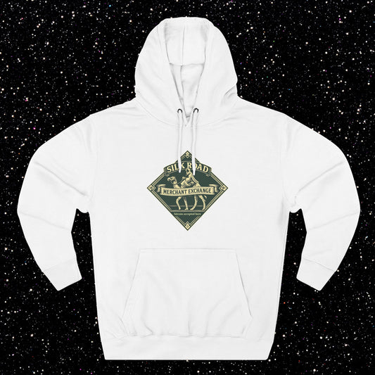Silk Road Merchant Exchange Hoodie | Bitcoin Accepted Here | Heritage Trade Design