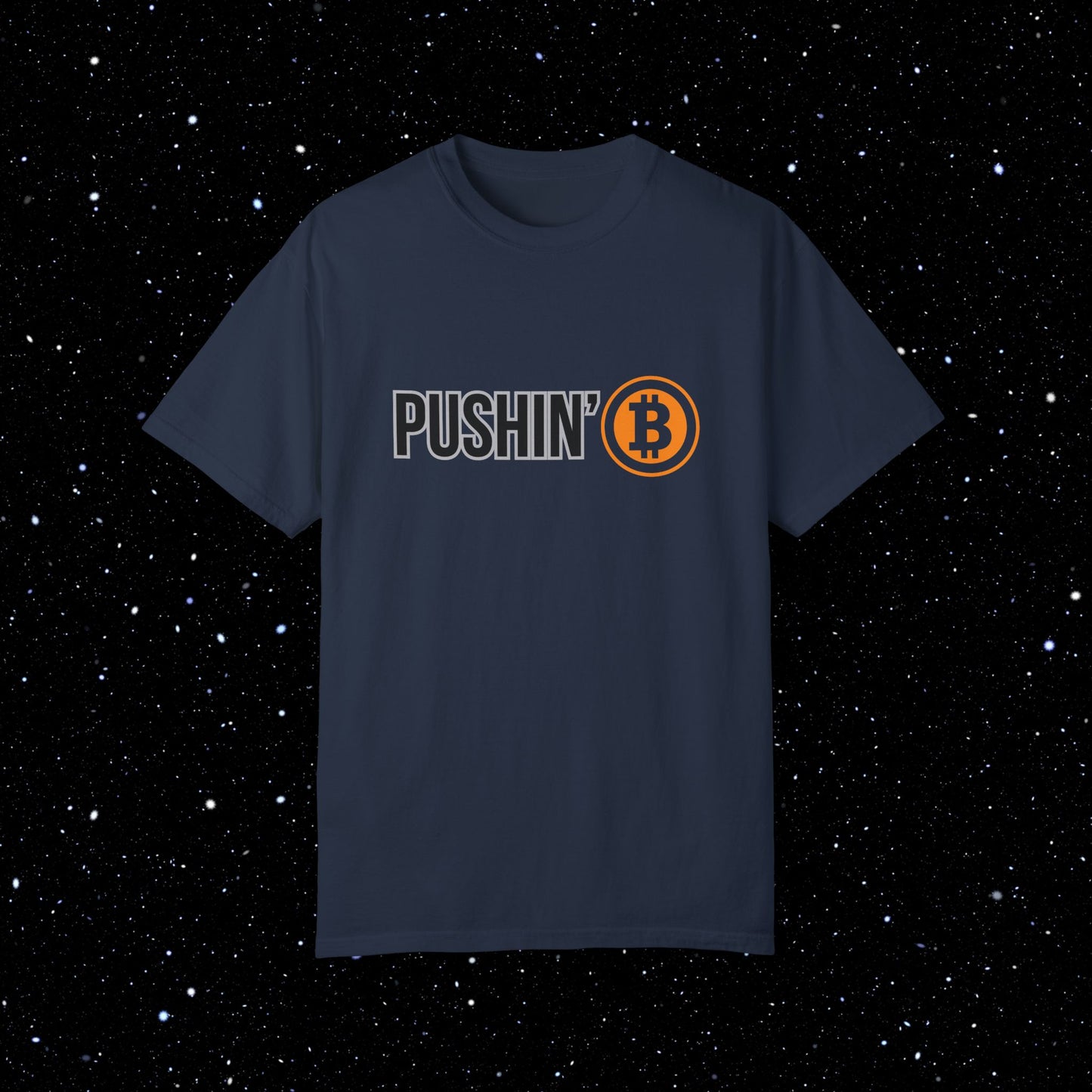 Pushin’ ₿ - Comfort Colors Logo Tee Shirt