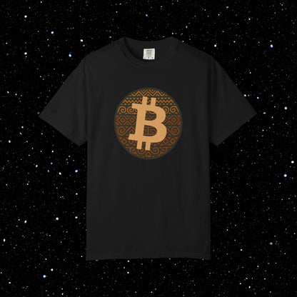 Bitcoin Tribal Pattern Logo Tee