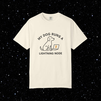 My Dog Runs a Lightning Node Bitcoin Tee
