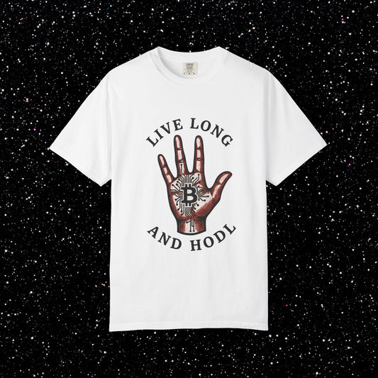 Live Long and HODL Bitcoin Tee