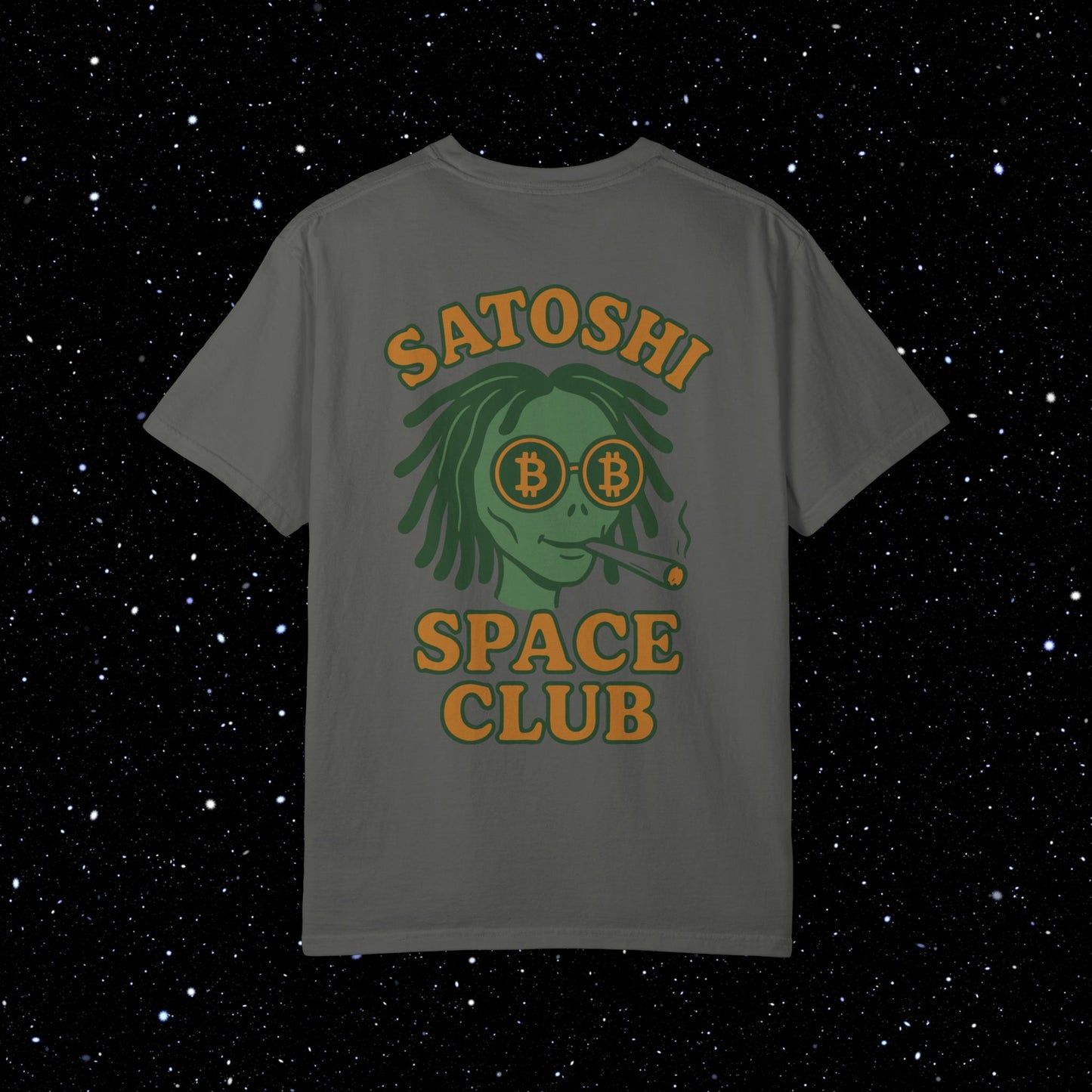 Satoshi Space Club Spaced Alien Backprint Tee