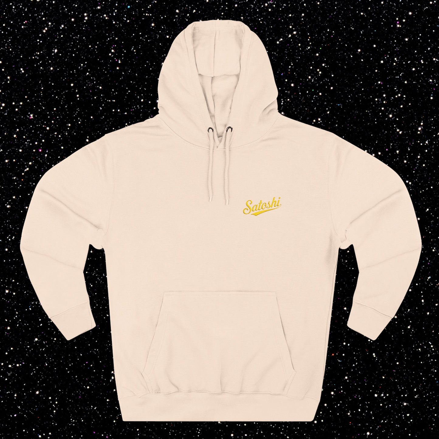 Satoshi Embroidered Script Fleece Hoodie